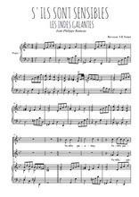 Téléchargez la partition de La danse des Sauvages en PDF pour 3 voix SAB et piano