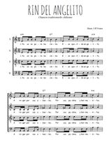 Téléchargez l'arrangement de la partition de Rin del angelito en PDF à quatre voix SATB