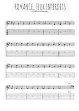 Téléchargez la tablature de la musique romance-jeux-interdits en PDF