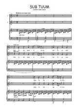 Téléchargez l'arrangement de la partition de Camille-Saint-Saens-Sub-tuum en PDF pour Chant et piano