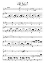 Téléchargez l'arrangement de la partition de Camille-Saint-Saens-Ave-Maria en PDF pour Chant et piano