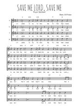 Téléchargez l'arrangement de la partition de Save me Lord, save me en PDF à quatre voix SATB