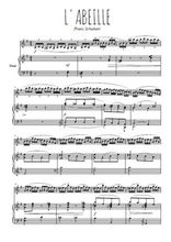 Téléchargez la partition de L'abeille en PDF pour Mélodie et piano
