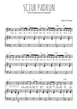 Téléchargez l'arrangement de la partition de chant-italien-sciur-padrum en PDF pour Chant et piano