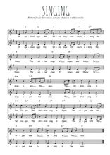 Téléchargez l'arrangement de la partition de Traditionnel-Singing en PDF à deux voix