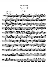 Sonate pour violoncelle No1 Partition gratuite