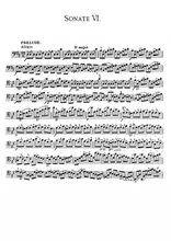 Sonate pour violoncelle No6 Partition gratuite