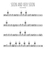 Téléchargez la partition de Soon and very soon en clef de fa