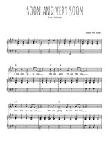 Téléchargez l'arrangement de la partition de spiritual-soon-and-very-soon en PDF pour Chant et piano