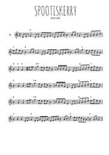 Téléchargez la partition de la musique Spootiskerry en PDF, pour flûte traversière