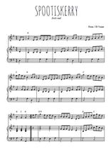 Téléchargez la partition de Spootiskerry en PDF pour Mélodie et piano