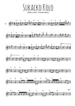 Téléchargez la partition de la musique danse-croate-sukacko-kolo en PDF, pour violon