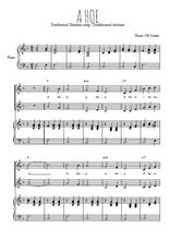 Téléchargez l'arrangement de la partition de A hoe en PDF pour deux voix égales et piano