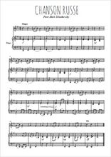 Téléchargez l'arrangement de la partition de tchaikovski-chanson-russe-instrument en PDF pour Chant et piano
