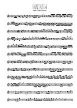 Téléchargez l'arrangement de la partition en Sib de la musique Fantaisie en Mib en PDF