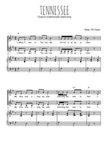 Téléchargez l'arrangement de la partition de Tennessee en PDF pour deux voix égales et piano