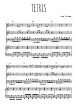 Téléchargez l'arrangement de la partition de Tetris en PDF pour trois voix mixtes et piano