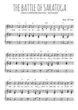 Téléchargez l'arrangement de la partition de the-battle-of-saratoga en PDF pour Chant et piano