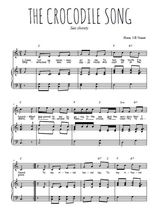 Téléchargez l'arrangement de la partition de chant-de-marin-the-crocodile-song en PDF pour Chant et piano