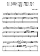 Téléchargez l'arrangement de la partition de irish-the-drunken-landlady en PDF pour Mélodie et piano
