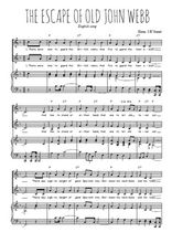Téléchargez la partition de The Escape of Old John Webb en PDF pour 2 voix égales et piano