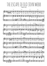 Téléchargez l'arrangement de la partition de the-escape-of-old-john-webb en PDF pour Chant et piano
