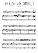 Téléchargez l'arrangement de la partition de irish-the-flowers-of-edinburgh en PDF pour Mélodie et piano