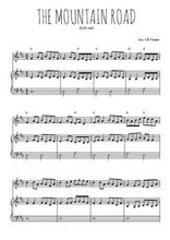 Téléchargez l'arrangement de la partition de irlande-the-mountain-road en PDF pour Mélodie et piano