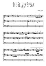 Téléchargez l'arrangement de la partition de irlande-the-silver-spear en PDF pour Mélodie et piano