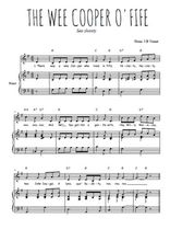 Téléchargez l'arrangement de la partition de chant-de-marin--the-wee-cooper-o-fife en PDF pour Chant et piano