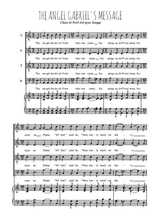 Téléchargez l'arrangement de la partition de Gabriel's message en PDF pour 4 voix mixtes et piano