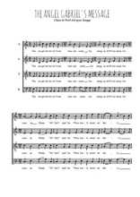 Téléchargez l'arrangement de la partition de Gabriel's message en PDF à quatre voix SATB