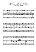 Téléchargez l'arrangement de la partition de noel-gabriel-s-message en PDF pour Chant et piano