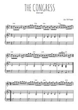 Téléchargez la partition de The congress en PDF pour Mélodie et piano