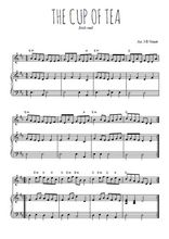 Téléchargez la partition de The cup of tea en PDF pour Mélodie et piano