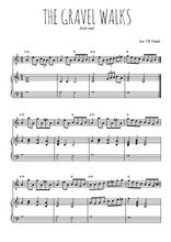 Téléchargez la partition de The gravel walks en PDF pour Mélodie et piano