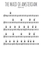 Téléchargez la partition en Sib de la musique chant-de-marin-the-maid-of-amsterdam en PDF