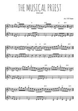 Téléchargez l'arrangement de la partition de The musical priest en PDF à deux voix