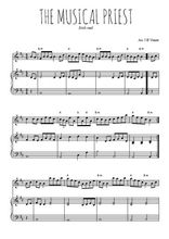 Téléchargez la partition de The musical priest en PDF pour Mélodie et piano