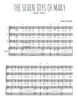 Téléchargez l'arrangement de la partition de The seven joys of Mary en PDF pour trois voix mixtes et piano