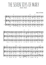 Téléchargez l'arrangement de la partition de the-seven-joys-of-mary en PDF à trois voix