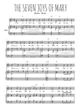 Téléchargez l'arrangement de la partition de the-seven-joys-of-mary en PDF pour Chant et piano