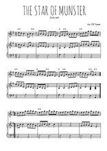 Téléchargez l'arrangement de la partition de irlande-the-star-of-munster en PDF pour Mélodie et piano