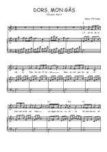 Téléchargez la partition de Dors mon gâs en PDF pour Chant et piano