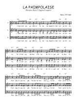 Téléchargez l'arrangement de la partition de Eugene-Feautrier-Theodore-Botrel-La-Paimpolaise en PDF à trois voix