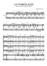Téléchargez l'arrangement de la partition de La Paimpolaise en PDF pour 4 voix mixtes et piano