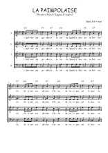 Téléchargez l'arrangement de la partition de Eugene-Feautrier-Theodore-Botrel-La-Paimpolaise en PDF à quatre voix