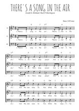 Téléchargez l'arrangement de la partition de There's a song in the air en PDF à trois voix