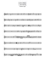 Téléchargez la partition de la musique Pavane N°2 en PDF, pour flûte traversière