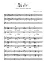 Téléchargez l'arrangement de la partition de Traditionnel-Tina-Singu en PDF à trois voix